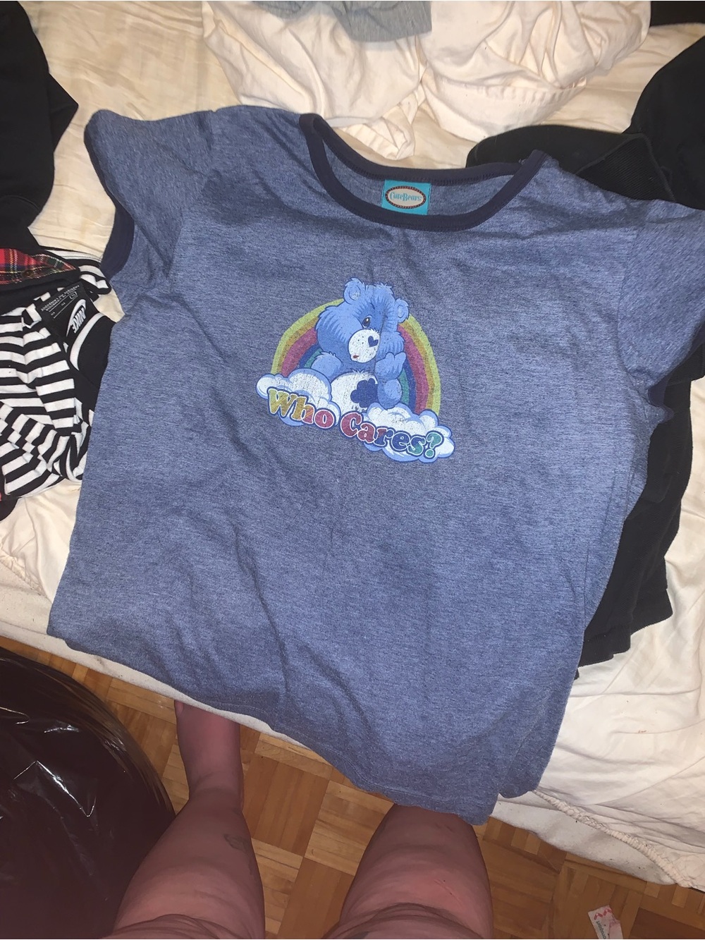 Care bears Who Cares? Blue  Graphic Tee